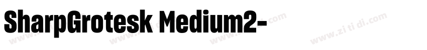 SharpGrotesk Medium2字体转换